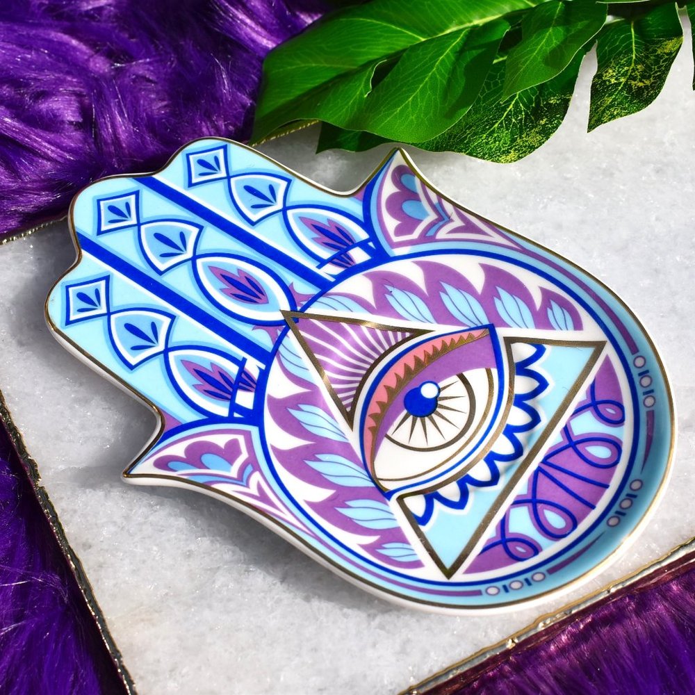 Hamsa Trinket Tray, Plate
